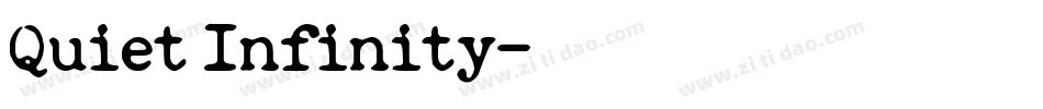 Quiet Infinity字体转换